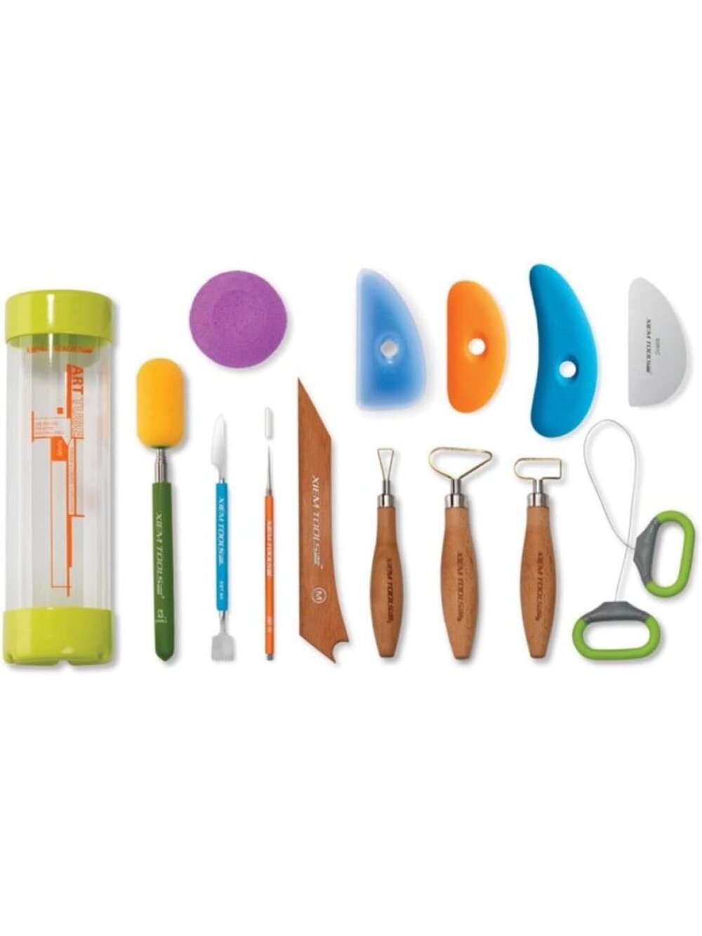 Essential 14-Piece Clay Tool Kit for Ceramics & Pottery Crafting Supplies